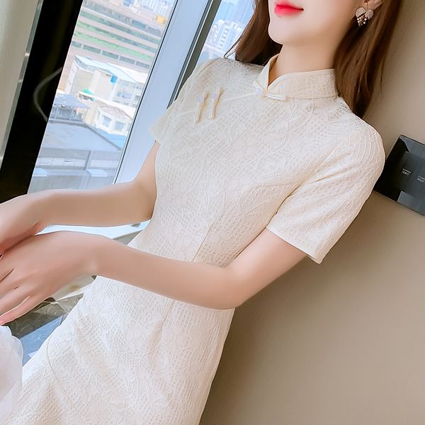 

luxury cheongsam summer drs of 2021, Blue;red