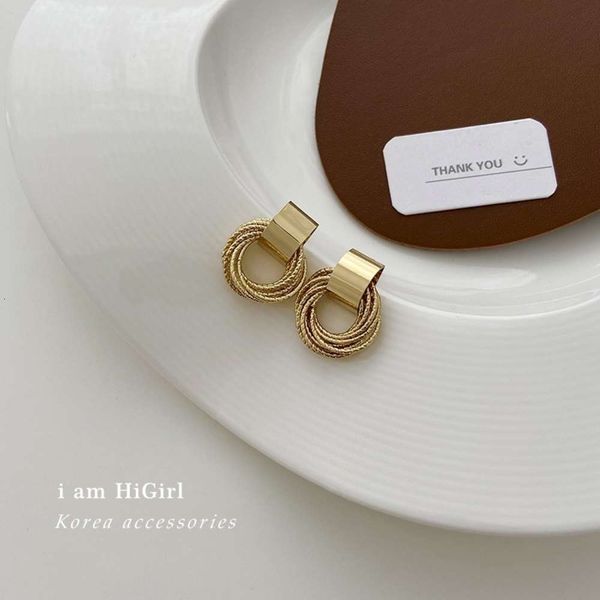 

925 silver needle temperament earrings women's personality design, Black