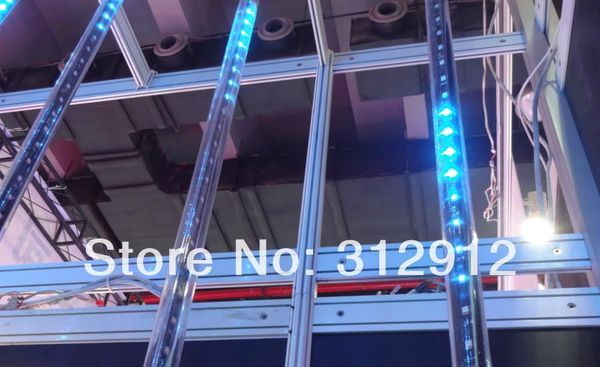 

bulbs 7pcs 1.5m long dmx512 360degree 3d led digital meteor tube;3d dmx vertical tube;24pixels/each tube;ip65;dc12v;36w;30mm diameter