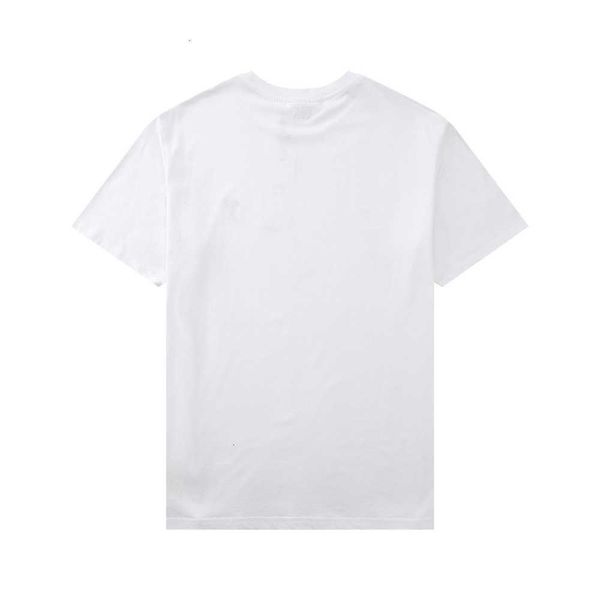 

shirt fashion t brand summer chest red heart embroidery men's and women's lovers cotton short sleeve, White;black