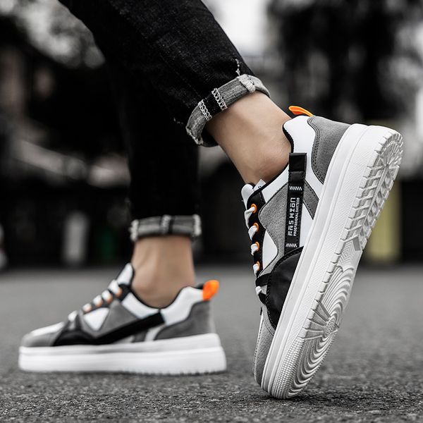 

2021 women men casual running shoes student outdoor sports sneakers black white grey size 39-44 code 53-0558