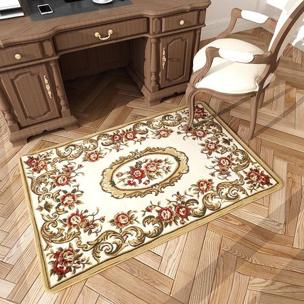 Tapetes de tapetes de chegada de porta macia no quarto ao lado de uma decoração de mesa estética tapetes de piso home Entrada de tapete confortável