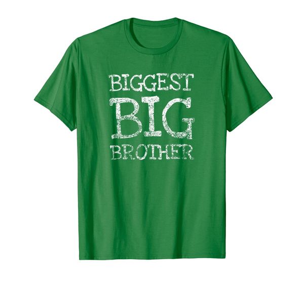 

vintage biggest big brother t-shirt distressed retro brother, White;black