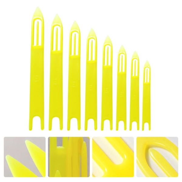 

fishing accessories 8pcs portable weaving shuttle repairing shuttles durable fishnet weave tool