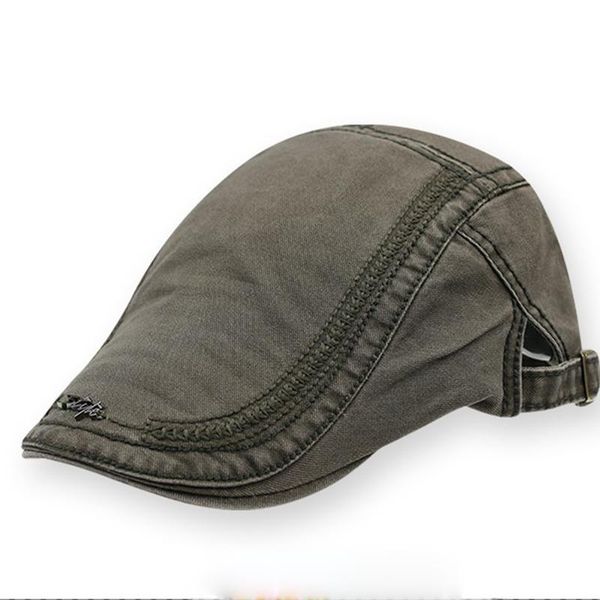 

visors casual vintage solid cotton beret for men and women children's sun hat gorras planas flat caps apparel accessories, Blue;gray