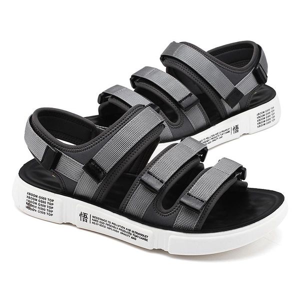 

sandals outdoor mens sandale geta plage walking on slip sandalhas sandles 39 slippers summer footwear sandales dress hombre shoe roman, Black