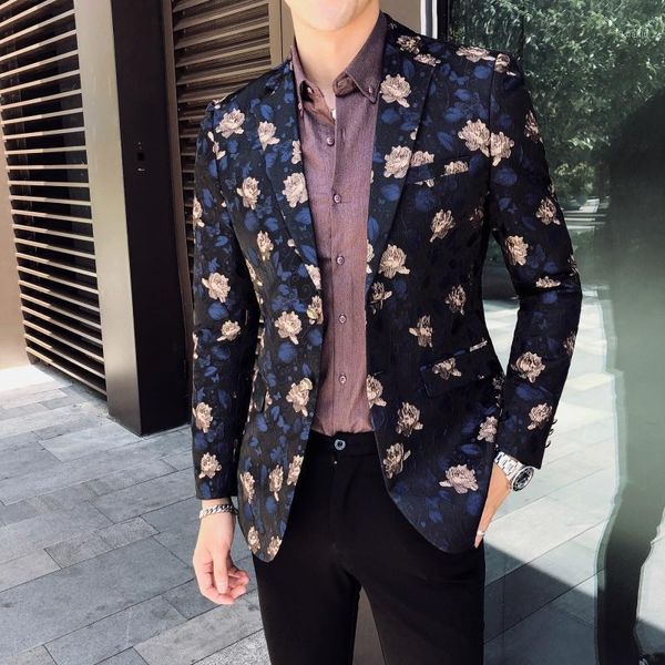 

men blazer designer singer stage costume plus size 5xl slim fit groom wedding suit printing men's suits & blazers, White;black