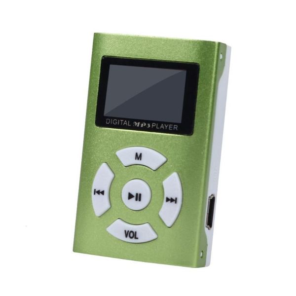 

mini mp3 player lcd screen support 32gb micro sd tf card green walkman simple con pantalla & mp4 players