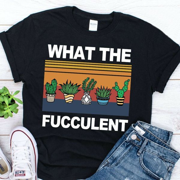 

what the fucculent t-shirt, White;black