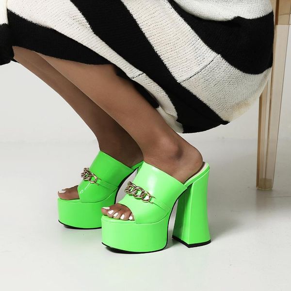 

slippers dovereiss fashion women's shoes summer green yellow narrow band consice waterproof elegant chunky heels 35-46, Black