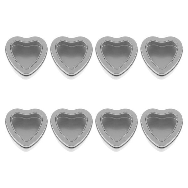 

gift wrap 8 pcs storage case tins packaging candy boxes heart wedding packing