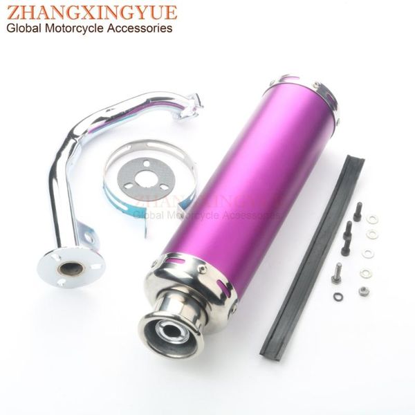 

motorcycle exhaust system racing performance pipe for jackfox yy50qt-27 2 stroke 88 x 300mm