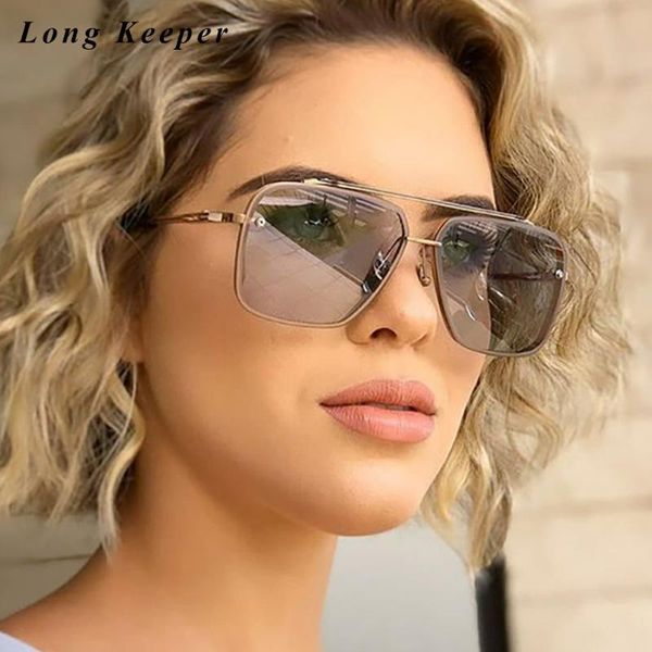 

sunglasses 2021 fashion metal pilot style gradient men cool unique women vintage brand design punk sun glasses shades uv400, White;black