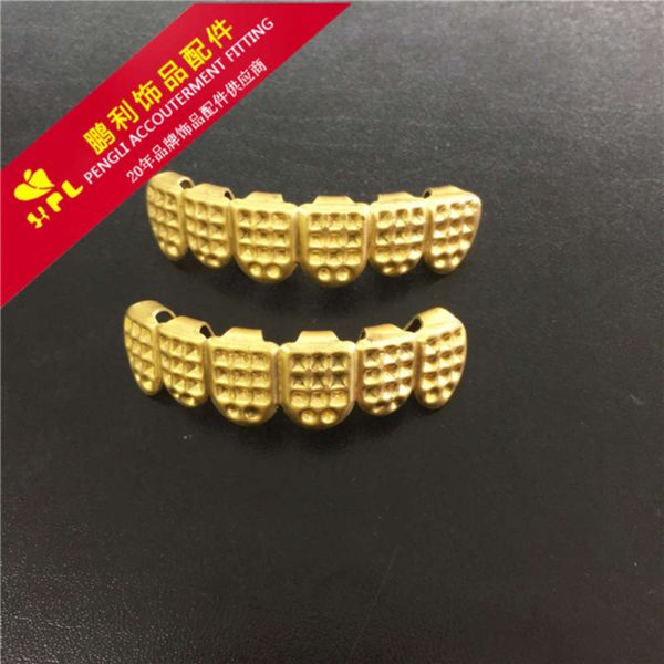 

hip hop jewelry copper full drill anti abrasion tooth protector, Silver