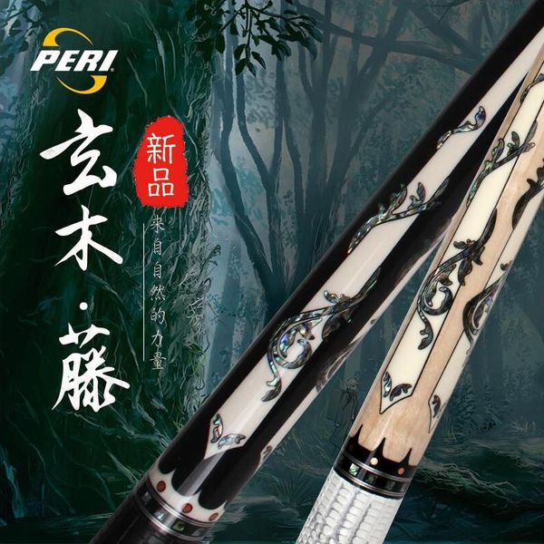 

offical peri billiard xuanmu-rattan 12.75mm tip technology handmade pool cue professional stick with gifts cues