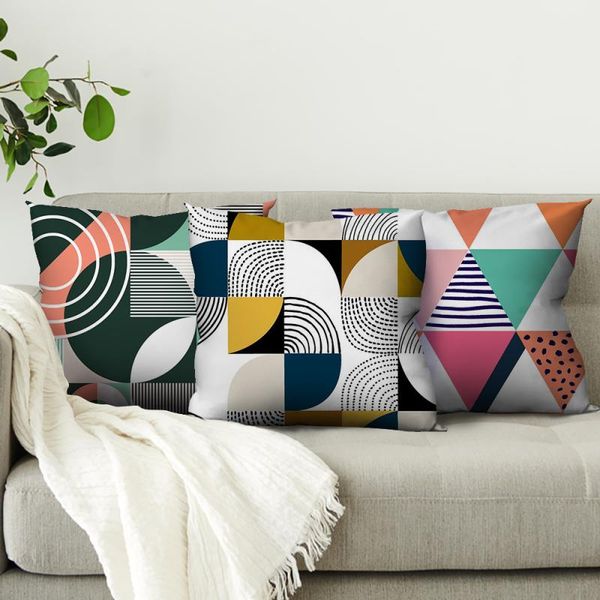 

cushion/decorative pillow geometric multiple styles cushion covers throw sofa bed decorative livingroom pillows case home decoration