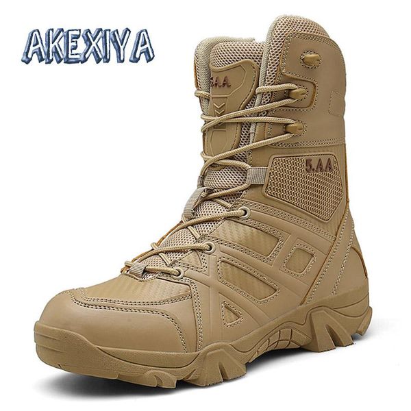 

boots classic men shoes brand men's outdoor tactical military non-slip safety zapatillas hombre, Black