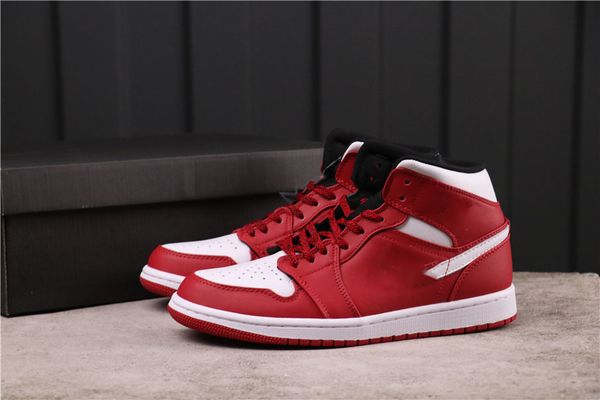 

jumpman mid cut 1 1s gym red basketball shoes men women trainers sneakers sports des chaussures zapatos ng come with
