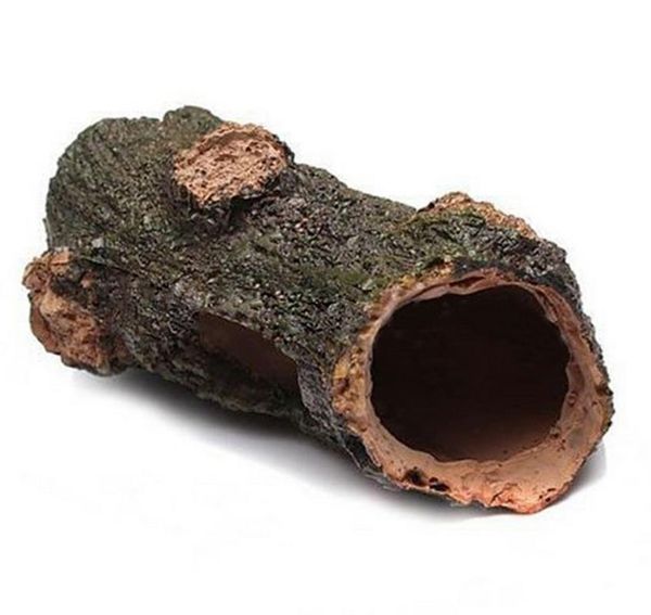 

aquarium ornament hollow hole log tree tunnel cave decorative resin design pet supplies tank decorations