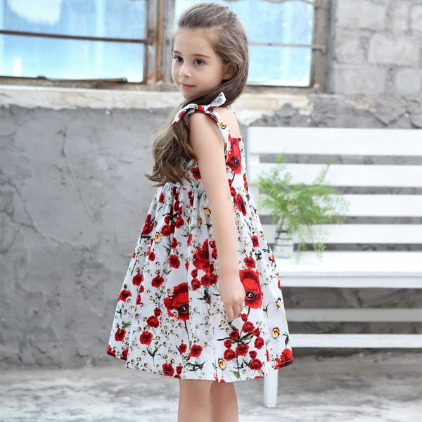 

bavy - women's sleeveless printed dress, women's cotton and linen flower dress in 2020, Red;yellow