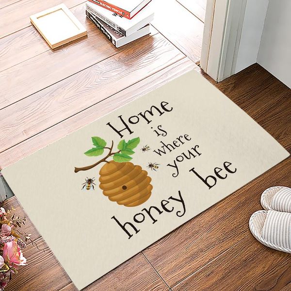 

carpets the entrance welcome doormat bee hive farm living room bedroom decoration kitchen bathroom antibacterial non-slip