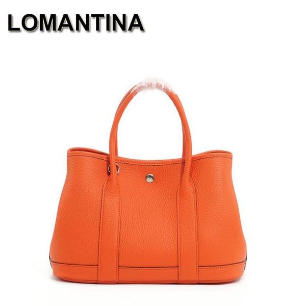 

quality shoulder bags genuine cowhide leather luxury handbag designer garden party tote bag women 7mhb