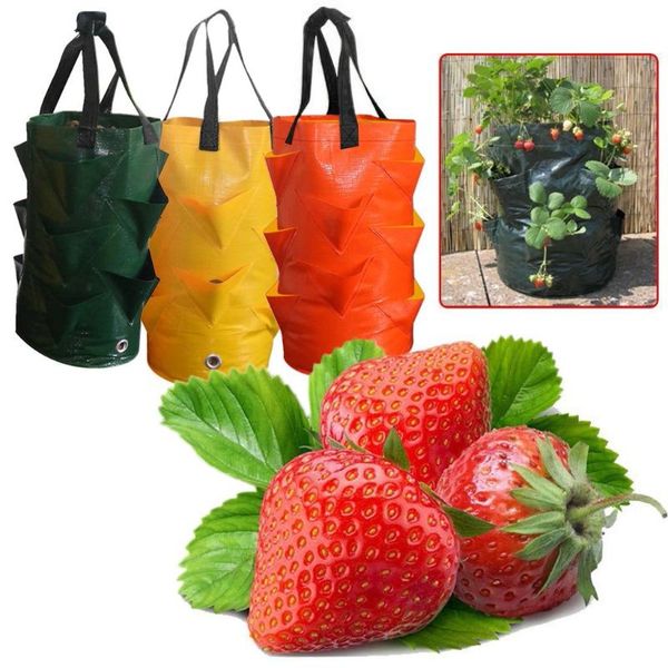 

planters & pots multi-mouth container bag planter pouch plant growing pot side for garden and vegetable patch greenhouse planting