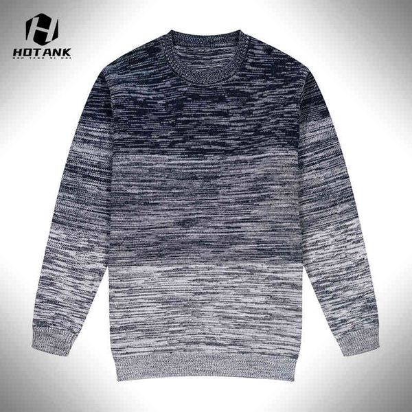 

new men's fashion knitted sweaters 2021 autumn men round collar patchwork sweater high brand slim long sve mens knit pullover, Black
