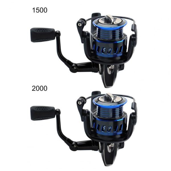 

baitcasting reels 50%1500/2000 fishing reel rotating button anti-corrosion double bearings anti-slip handle metal line for outdoor