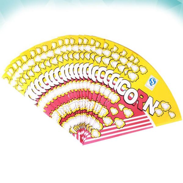 

50pcs cone shape popcorn paper bags with tapered tips multifunction treat for candy snack gift wrap