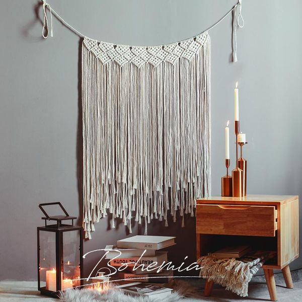 

tapestries nordic handmade tapestry vintage cotton tassel living room decoration salon wall bohemian tapisserie home textile db60g