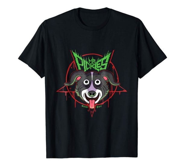 

r1 mr. pickles funny dog black t-shirt s-3xl, White;black