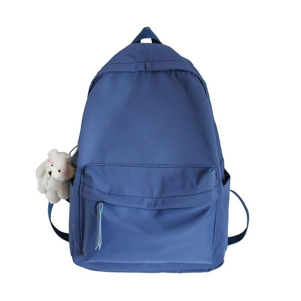 

backpack fashion girls solid student school bag bookbag travel casual teens daypack