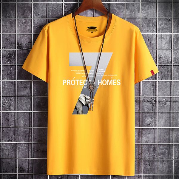 

short sleeve t-shirt for men's summer wear half sleeve for men 2020 new casual brand trend t-shirt(the logistics price pls contact us), White;black