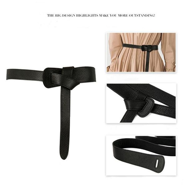 

belts luxury female belt for women red bow design thin pu leather jeans girdles loop strap bownot brown dress coat accessories, Black;brown