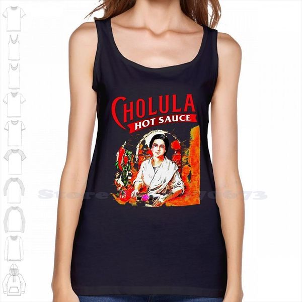 

cholula summer funny tank sleeveless vest for men women ones stuff phone, White;black