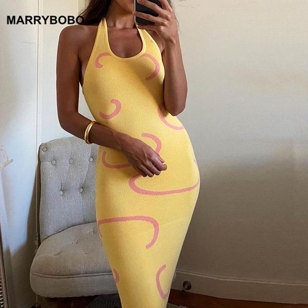 

casual dresses women high waist pencil dress summer knitted bodycon 2021 halter neck sleeveless backless midi, Black;gray