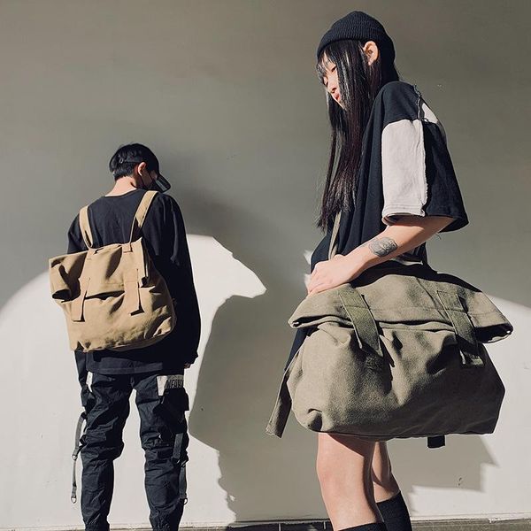 

backpack summer style canvas tide retro large capacity men's simple laptop