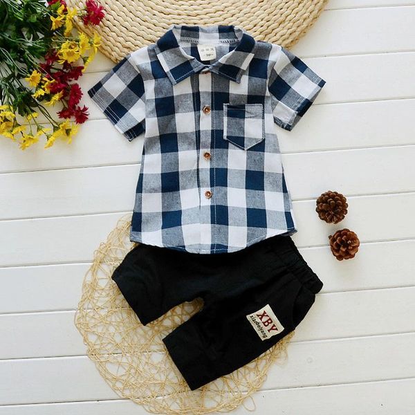 

clothing sets f summer thin baby boys clothes infant shirt + pants outfits kids wear child cotton bow tie tracksuits, White