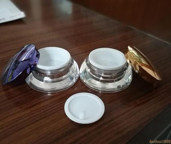 

storage bottles & jars 15g eye cream bottle gold purple glass packaging bottles,cream jar travel cosmetics #2332