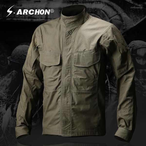 

men's jackets army military style tactical shirt men nylon breathable male casual clothing long sleeve swat combat shirts, Black;brown