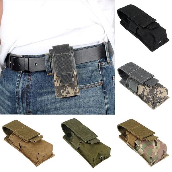 

hunting sets tactical pouch torch holder case outdoor knife holster bag, Camo