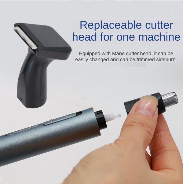 

electric nose & ear trimmers men's hair trimmer full metal aluminum tube body eyebrow trimming multifunction rechargeable shaving for s