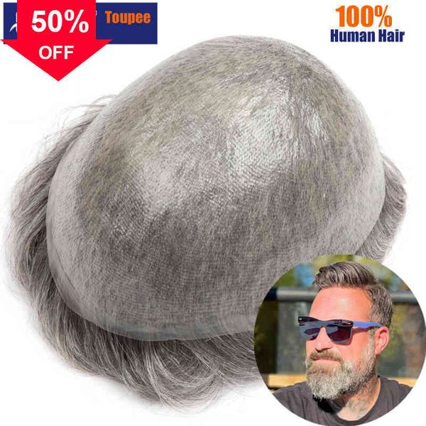 

male 0.0m ultra-fine , system unit, , 100% natural hu hair, male wig, Black