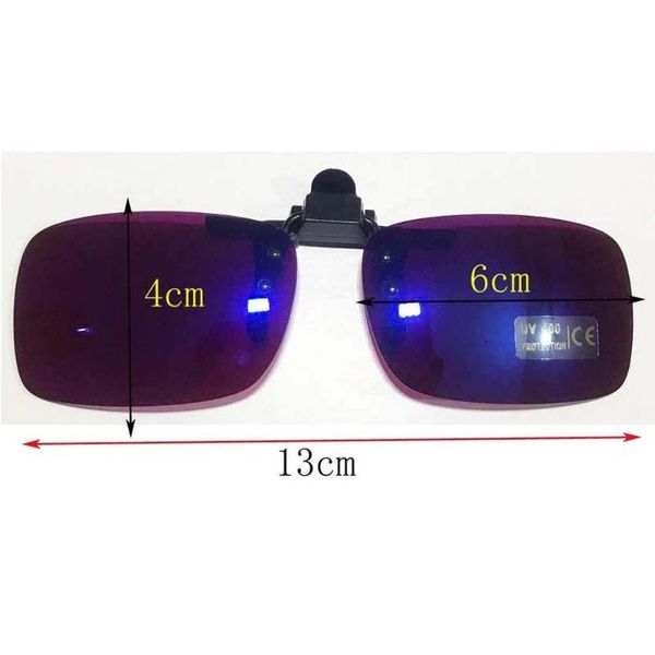 

sunglasses women men blind color clip on red green blindness glasses corrective colorblind driver eyewear, White;black