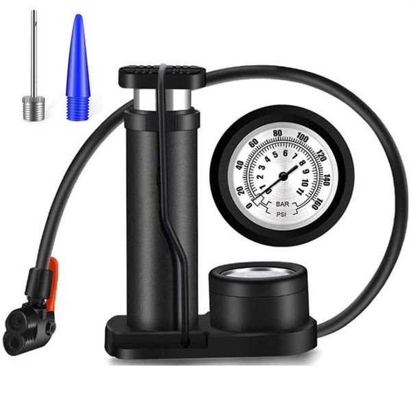 

bike pumps foot activated accessories home 140 psi mini inflatable toy bicycle pump outdoor portable mountain with pressure gauge