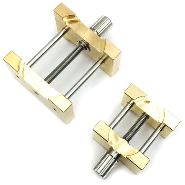 

repair tools & kits 2pcs brass watch movement holder fixed base multi function for watchmaker clamp watches