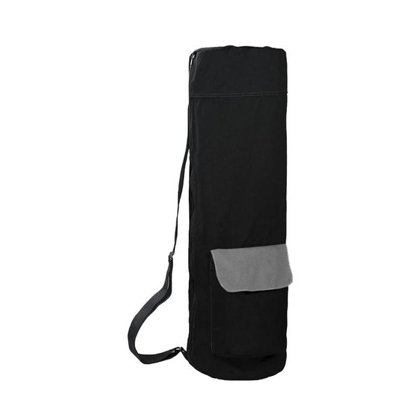 

outdoor bags wear resistant practical yoga mat bag multifunctional with pocket canvas large capacity carrying dustproof adjustable strap