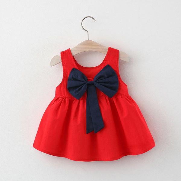 

baby girl summer dresses big bow tutu cute mesh princess dress for girls toddler kids child clothes girl's, Red;yellow