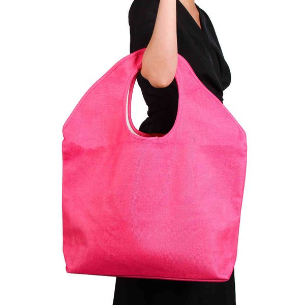 

factory wholesale new fashion personality simple canvas handbag beach bag